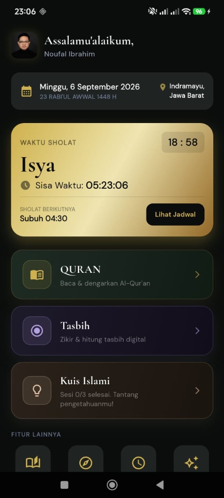 Qolbu Modern Islamic Companion UI