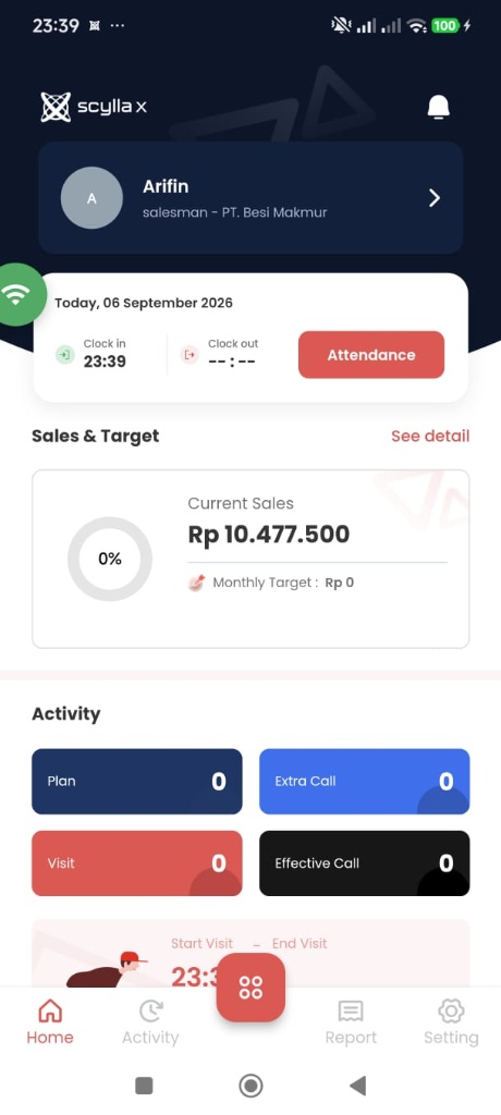 Scyllax SFA-Mobile UI